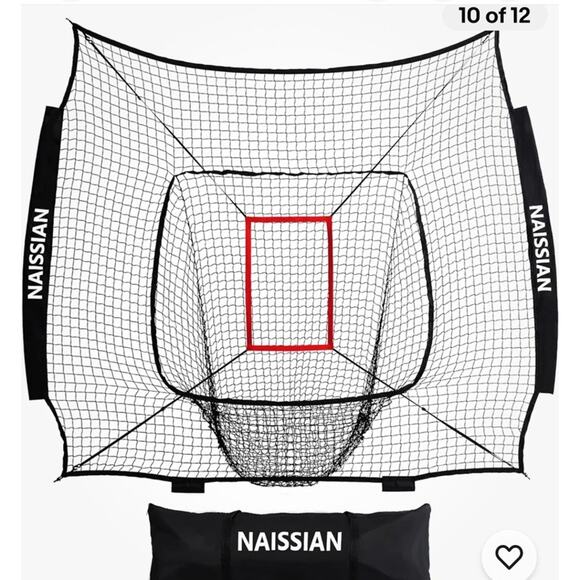 Baseball Batting Cage NET ONLY Adjustable Strike Zone for Kids Practice, 7X7 - Picture 7 of 9